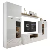 Hom`in DNEVNI REGAL, bela, hrast