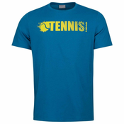 Majica za djecake Head Font T-Shirt B - blue