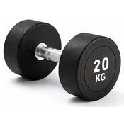 Kubisport 20 kg enoročna ovalna črna utež