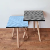 Hanah Home Set klub stocica 2Shp504, 2 komada, Šareni