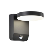 LED spoljašnje zidno svetlo sa senzorom LED/17W/230V 4000K crna