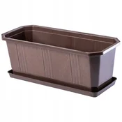 KADAX Balkonski cvetlični lonec 40 cm s stojalom za rože in zaščito ograje