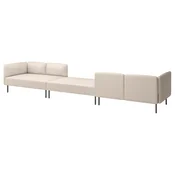 LILLEHEM Modularni šestosed, Vissle/bež metal