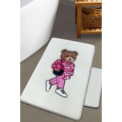 Lessentiel Maison Set prostirki za kupatilo Boss Bear, Beli