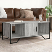 Stolic za kavu siva boja hrasta 100x51x40 cm konstruirano drvo