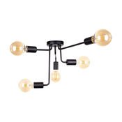 Ugradbeni luster NIXO 5xE27/60W/230V crna