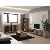 Hanah Home Set TV Komoda i klub sto Bež-Antracit