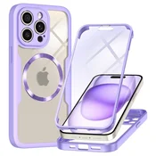Hibridni Full body ovitek Techsuit ColorVerse 360 MagSafe za iPhone 14 Pro Max - purple