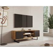RTV komoda Lofter 135 cm - hrast craft/črna