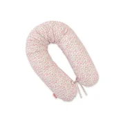 shumee Daljša nosečniška blazina za spanje nosečnic + snemljiva prevleka - Pink Meadow