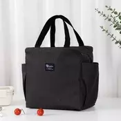 Dardanar Odebeljena torba za kosilo, dvojni žepi, bento torba, kationska nepremočljiva in toplotno izolacijska torba za kosilo, (21156730)
