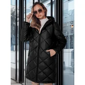Kurtka zimowa damska SNOWVIBE czarna pikowana Dstreet
