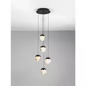 ALICIA LED LUSTER 5X CRNA 25W 3000K IP20 TRIAC DIMABILNA NL9124113