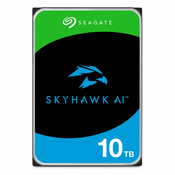 Seagate SkyHawk AI 10TB 3 5 inča SATA 6Gb/s - tvrdi disk za unutarnji nadzor