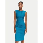 Rinascimento Cocktail obleka CFC0130273003 Modra Slim Fit