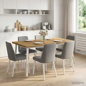 vidaXL Kvadratna jedilna miza 160 x 80 x 75 cm Masiven les akacije