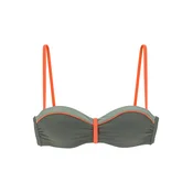 LASCANA Bikini zgornji del oliva / oranžna