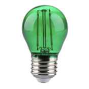 LED filament sijalica G45, E27, 2W, 230V, zelena