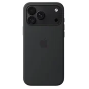 Silikonski ovitek za iPhone 18 Pro Max z MS - črn