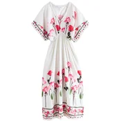 B by Ted Baker Obleka za na plažo rjava/zelena/rdeča/bela