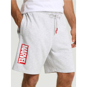 Sinsay - Kratke pantalone Marvel - svetlo siva