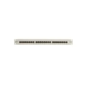 Kompletna patch plošča 19 palcev 24x RJ45 S/FTP kat. 5e 1U siva (RAL 7035) DN-91524S