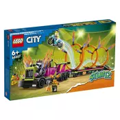 Lego® City Tovornjak za akrobacije in izziv ognjenih obročev - 60357