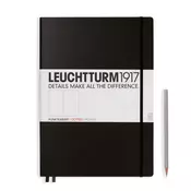 LEUCHTTURM1917 Velika bilježnica LEUCHTTURM1917 Master Classic Hardcover Notebook - A4+, tvrdi uvez, točkasti papir, 235 stranice - Black