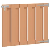 Vrtna vrata 100 x 80 cm WPC i aluminij Smeda