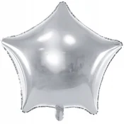 Folija balon STAR, 48 cm, srebrn, 1 kos.