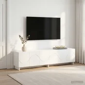 vidaXL TV stojalo 179.5 x 34.5 x 40 cm Bela Konstruiran les