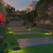 Calex Smart Outdoor Pathlight ground spike CCT RGB 3pcs - Sodobni - črna, opalno bela - Plastika