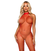 Leg Avenue Racer Neck Bodystocking 89304 Red