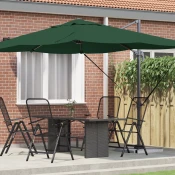 Suncobran Zelena 351 x 250 x 260 cm Poliester i aluminij