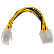 slomart akyga ak-ca-10 kabel (4-pinski f - eps 8-pinski m; 0,15 m; večbarvni)