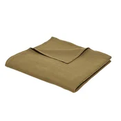 Today Posteljna pregrinjala Plaid XL 150/200 Gaze de coton TODAY Essential Bronze Kostanjeva