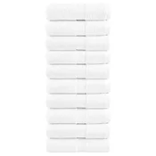 Vidaxl Premium brisače za pranje SOLUND 10 kosov bele 30 x 30 cm 600 g/m2