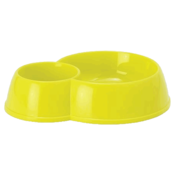 Moderna Dupla posuda za hranu i vodu Double Eco Bowl Cat - žuta