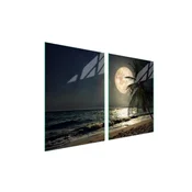 shumee Zaščita za stekleno kuhalno ploščo 2x45x52 Beach