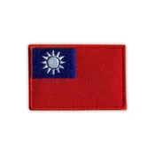 shumee Našitek zastave Tajvana - 2 Zastava Republike Kitajske - Magnetna podlaga - Vezen našitek/značka/emblem