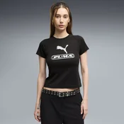 PUMA Sport Slim Graphic Tee Women, Clothing, Black, M