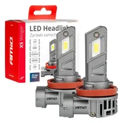 AMiO LED žarnici X5 WINGER H8/H9/H11 6000K CANBUS