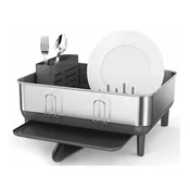 Simplehuman Cjedilo za posude Compact, okvir od nehrdajuceg celika, siva plastika, FPP