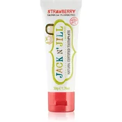 Jack N Jill Natural zobna pasta za otroke okus Strawberry (All Natural Ingredients  Safe to Swallow  SLT Free  No Fuoride  No Preservatives  No Added Color  Yum) 50 g