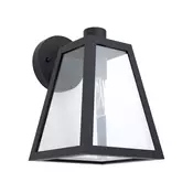 Eglo Mirandola  spoljna zidna lampa/1, e27, 60w, ip44, aluminij/staklo/crna