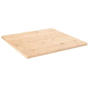 Ploca za stol 90 x 90 x 2,5 cm od masivne borovine cetvrtasta