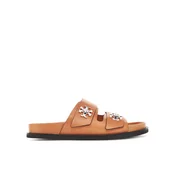 Natikači Tory Burch T Lock Sport Slide 166905 Rjava