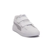 PUMA Rickie Classic Kids Sneakers, Shoes, White/Silver, 33