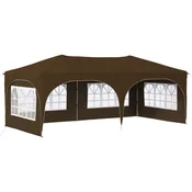 Vidaxl Zložljivi šotor za zabave 575 x 288 x 245 cm Taupe