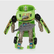 Transformer avto/robot plast 14cm zelen, 17x26x6cm